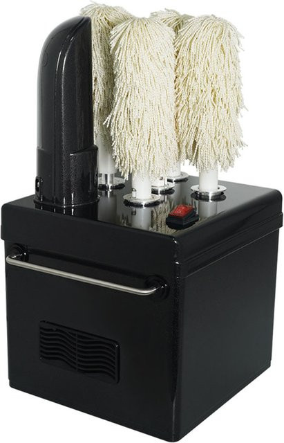 Stalgast Gläserpoliermaschine mit 5 Walzen, 1,2 kW, 230V, Kunststoff, schwarz, B/H/T: 31 x 51 x 31 cm - Bild 1