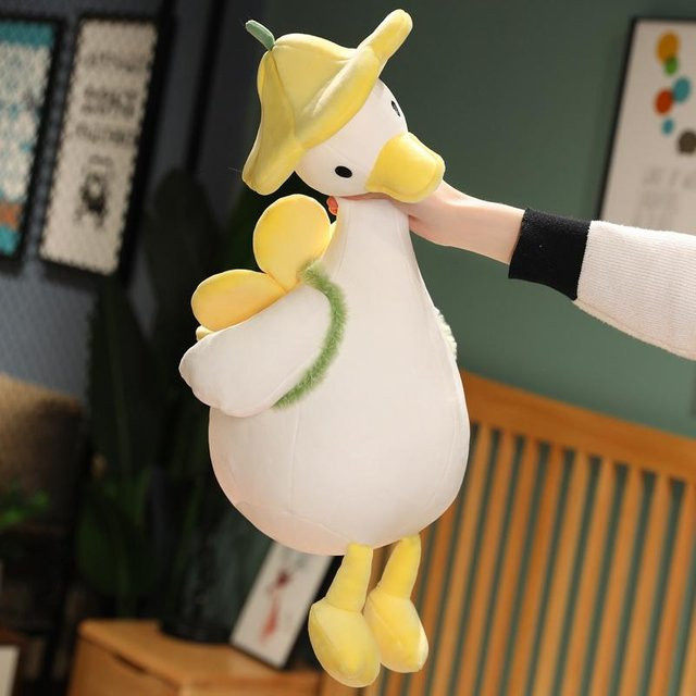 Yiran toy Blumenente Plüschtier, 35cm, Weiß - Bild 1