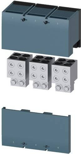 Siemens Rundleiteranschlussklemme 3VA9673-0JJ44 grau - Bild 1