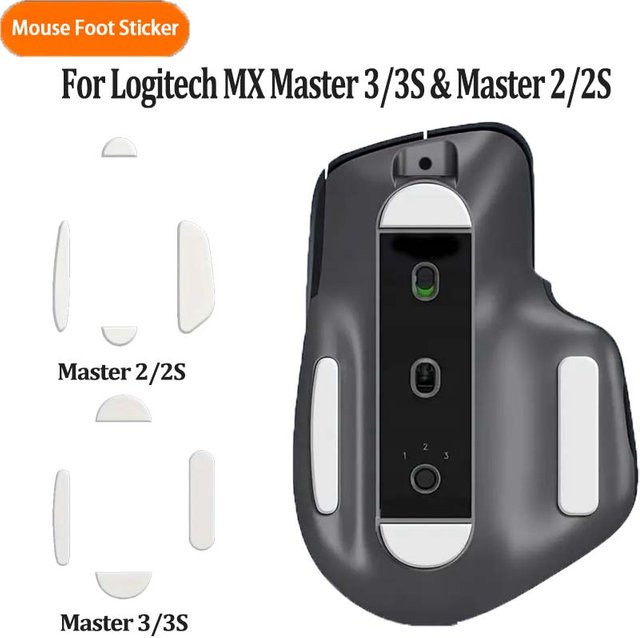 Logitech Maus Skates Pads Ersatzset für MX Master 2/2S/3/3S in Weiß - Bild 1