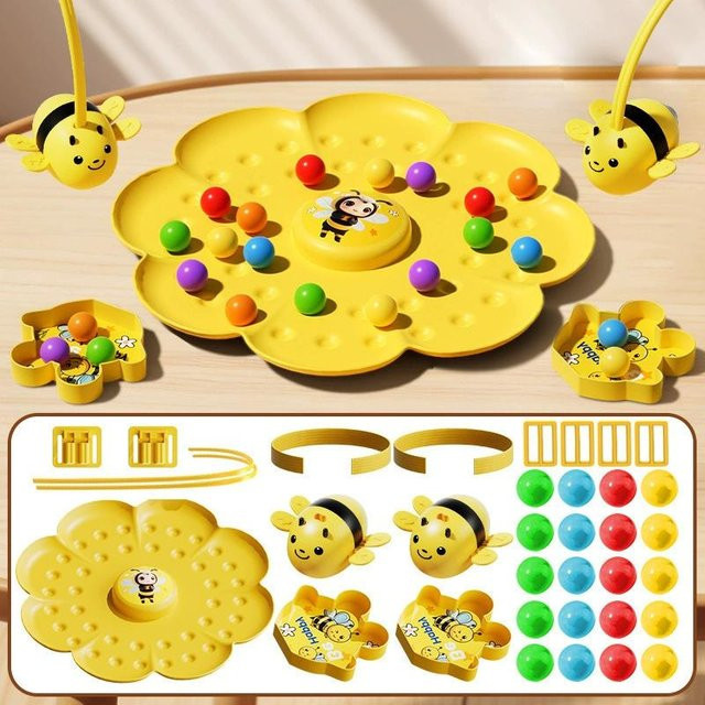 Wucifang Bags Kleine Biene, Multifunktionales Brettspiel Puzzle, Angeln Spielzeug, Lernspielzeug, ab 7 Jahren, Gelb - Bild 1