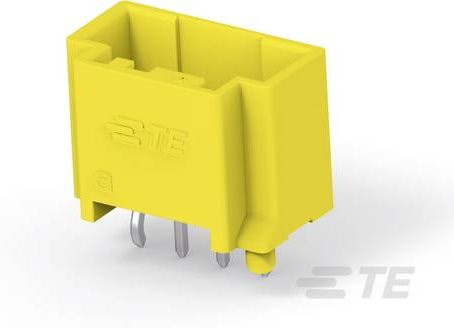 TE Connectivity Einbau-Stiftleiste Standard 4-1971800-4 Gelb - Bild 1