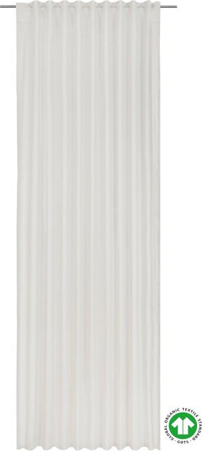 ecoTree Fertigvorhang Bio-Luise aus Bio-Baumwolle, 2 Stück, Weiß, B: 140 cm, H: 255-267 cm - Bild 1