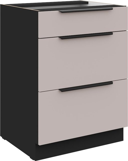 Küchenunterschrank ARONA in Kaschmir Beige mit Soft-Close, Breite: 60 cm - Bild 1