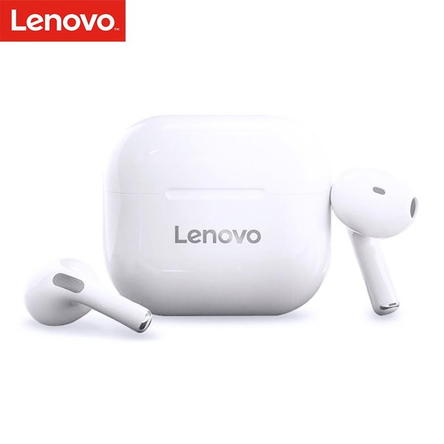 Lenovo LP40 TWS Drahtlose Bluetooth 5.0 Kopfhörer mit Rauschunterdrückung und Touch Control in Weiß - Bild 1