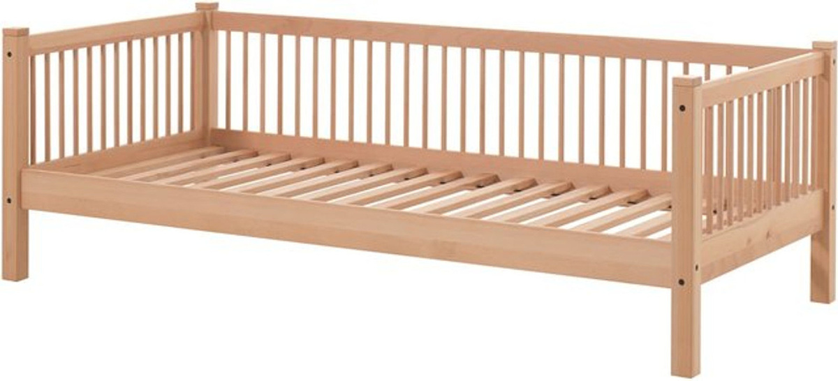 FAGUS Day-Bett aus massiver Buche inklusive Lattenrost, Liegefläche B: 90 cm, L: 200 cm - Bild 1