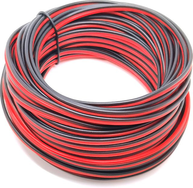 beteno 2-poliges UL2468 Verlängerungskabel für 12 V 24 V LED-Streifen, 20 m Länge, 18–30 AWG - Bild 1