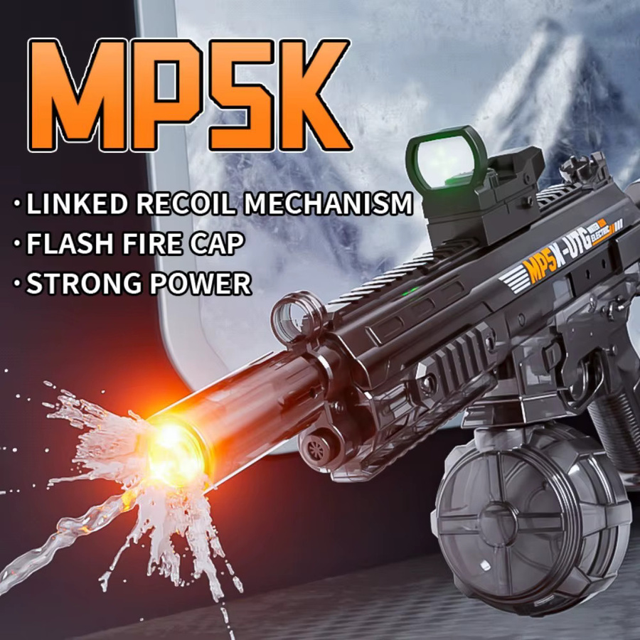 CTMA MP5K Elektrische Wasserpistole, mit Licht und Sound, Blau - Bild 3