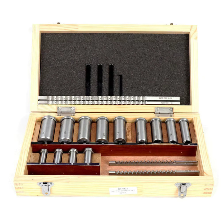 XMSJ 22-teiliges Keilnut-Räumwerkzeug Set aus HSS in Silber für CNC-Maschinen - Bild 2