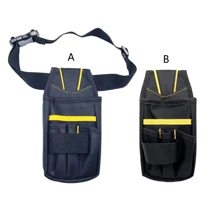 Professionelle Elektriker Werkzeugtasche aus Oxford-Gewebe in Schwarz mit Multi-Taschen, B/H/T: 25,0 x 13,0 x 0 cm - Bild 3