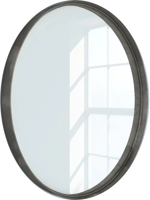 Randal Rundspiegel in Altes Silber mit modernem und minimalistischem Stil Durchmesser: 60 cm - Bild 1
