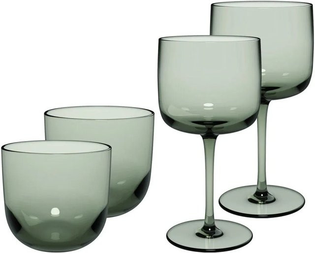 Villeroy & Boch like. by Like Glass Wein- und Wassergläser Set, 4-teilig, Grün/Mehrfarbig - Bild 1
