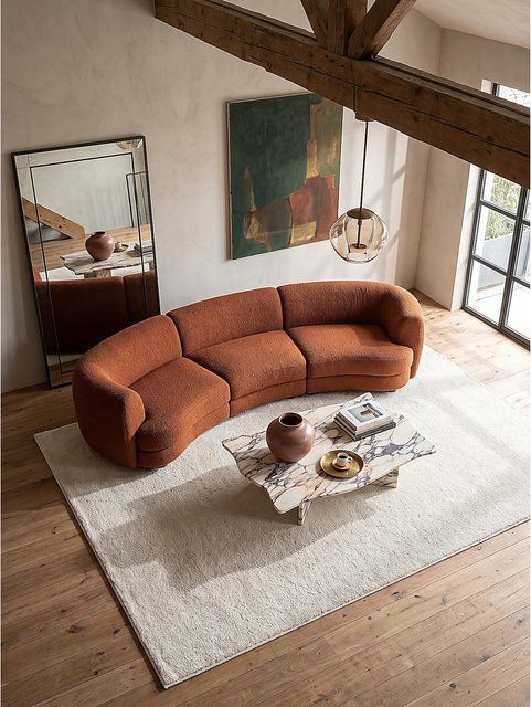 BORMIDA Kadima Design Hochflor Teppich in Beige, Breite: 120 cm, Länge: 170 cm - Bild 1