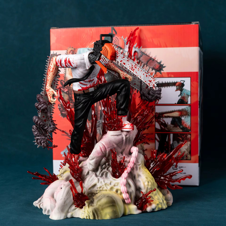 Bandai Anime Denji Pochita Modell Statue, 29 cm, Bunt - Bild 3