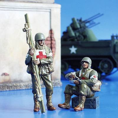 plusmodel U.S. Soldaten Sanitäter WW II, Soldaten, Bunt / Mehrfarbig - Bild 1