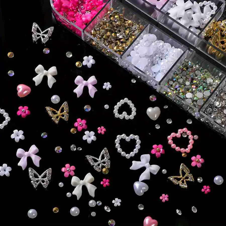 FUMOSIK Nageldekoration Charms, Mixed Legierung, Glänzend - Bild 5