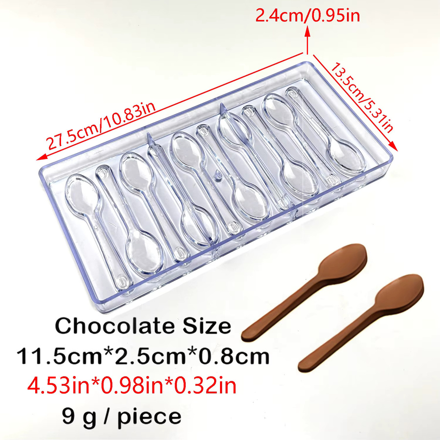 ALICAKE Polycarbonat-Schokoladenform in Transparent, rechteckige Bonbonform für Gebäck und Schokolade - Bild 3