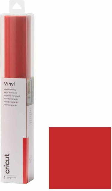 Cricut Premium Vinyl Permanent Rot 30,5 x 122 cm - Bild 1