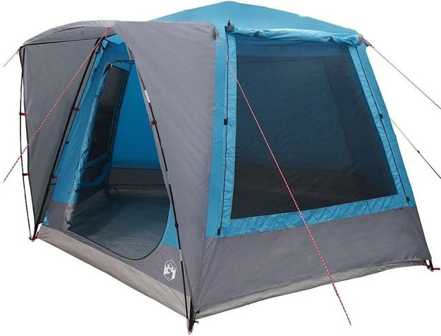 vidaXL Campingzelt Blau aus Polyester B/T/H: 420 x 420 x 227 cm - Bild 1