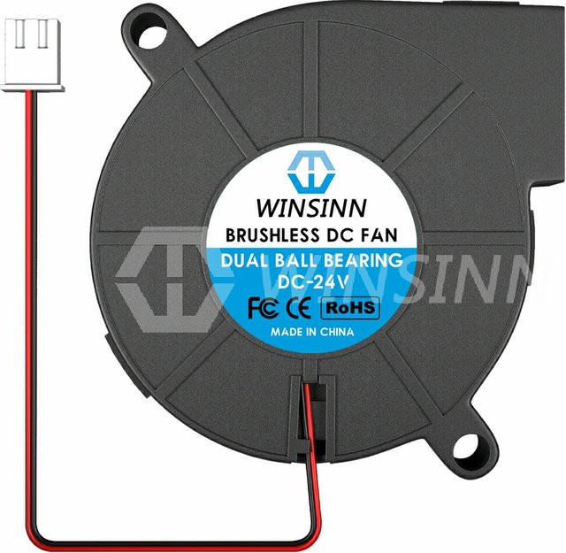 WINSINN 5015 Mikro Gebläse Lüfter Schwarz B/H/T: 50 x 50 x 15 mm - Bild 1