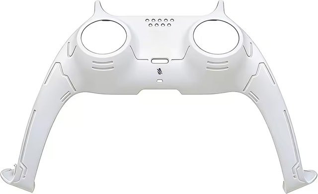 EASYGRITTY 5er Set Ersatzgehäuse für PS5-Controller mit Mikrofon-Symbol in Orange und Weiß, matte Oberfläche, dekoratives Zubehör für PlayStation 5 Controller - Bild 1