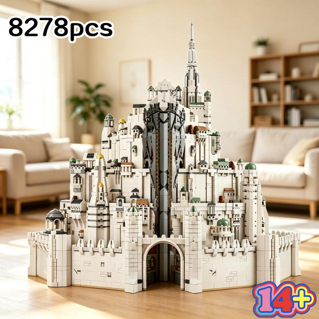 Hot Toys Minas Tirith, Architektur Bausteinset, 8278 Teile, ab 14 Jahren - Bild 1