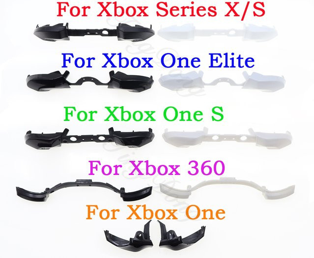 TingDong Bumper Trigger-Taste LB RB für Xbox One S, Xbox One Elite, Xbox Series X S und Xbox 360 Controller Reparaturteil in Schwarz - Bild 1