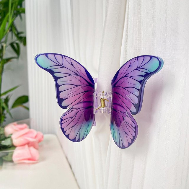 YULIN Haarklammer Schmetterling, violett, Damen - Bild 1