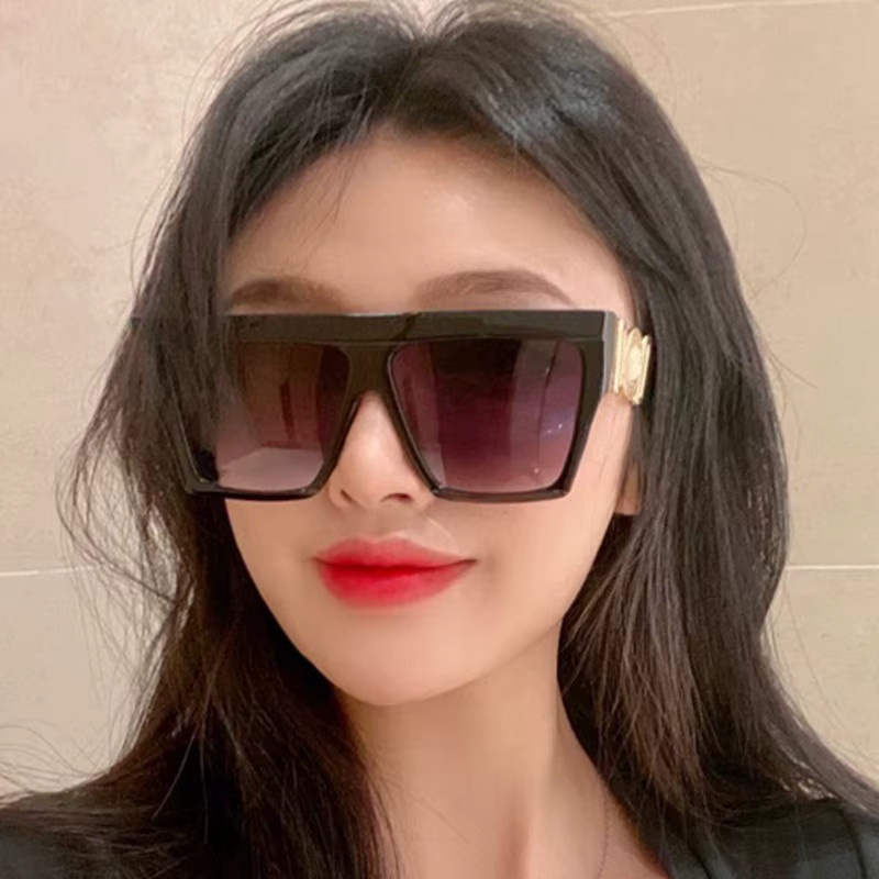 Samjune Sonnenbrille, Übergroß, Square, Vollrand, Kunststoff, Schwarz, Damen - Bild 3