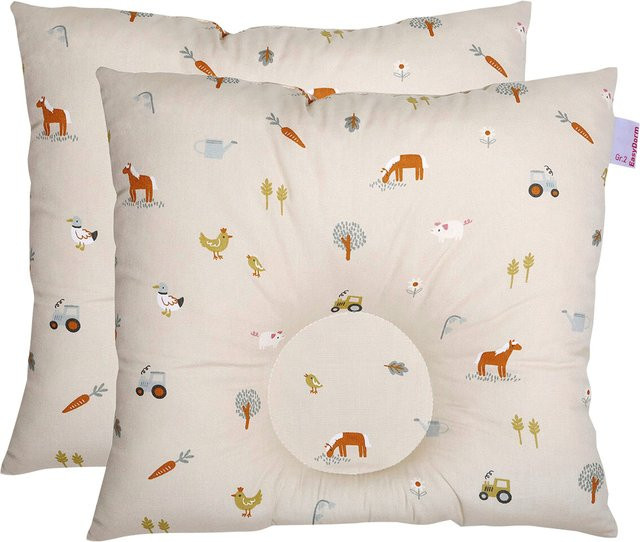 Babydorm EasyDorm Kopfkissen für Babys in Beige, Gr. I, mit Polyesterfüllung und Baumwollbezug, maschinenwaschbar - Bild 1