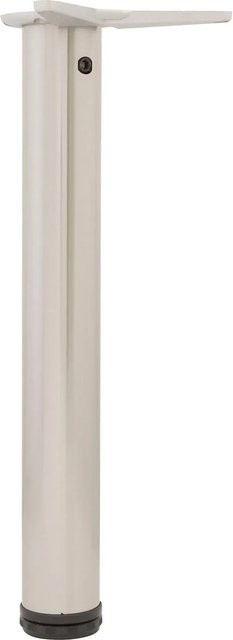 Camar Tischfuß Zylindrisch in Chrom Silber aus Stahl, Höhe: 69 cm, Durchmesser: 6 cm - Bild 1