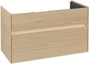 V&B Waschtischunterschrank Collaro mit Waschtisch und LED-Beleuchtung, Nord Oak, B/T/H: 95,4 x 54,6 x 44,4 cm - Bild 1
