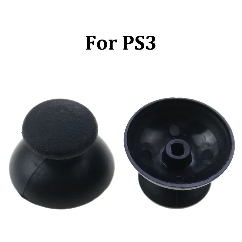 Yuxi 2er Set Analog-Joystick-Abdeckungen für PS5 PS4 PS3 PS2 und Xbox One Series X S 360 in Schwarz - Bild 2