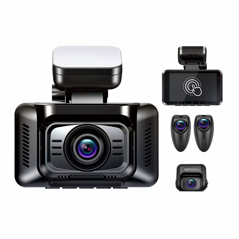 XUOIB RX4C 2K 4CH GPS Dashcam mit IMX662 Sensor, externer Links- und Rechtskamera sowie 4 Zoll Touchscreen in Schwarz mit 24H Parküberwachung - Bild 5