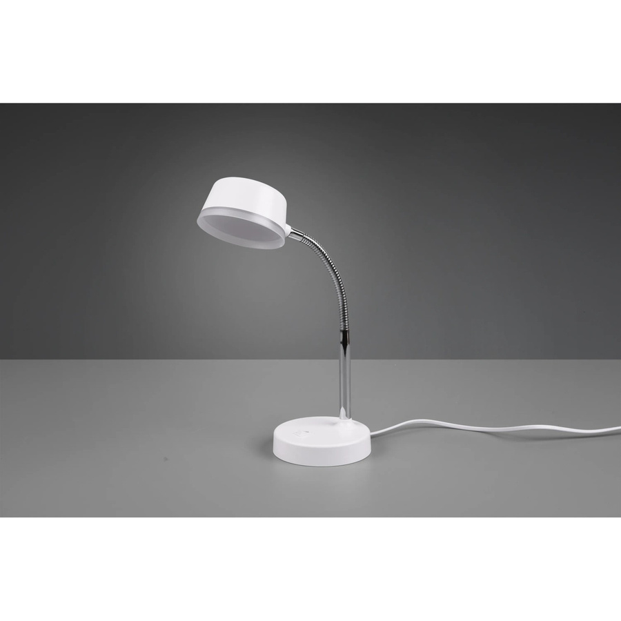 Reality by Trio LED-Tischlampe Kiko in Weiß, verstellbare Schreibtisch- und Nachttischlampe im minimalistischen Design - Bild 2