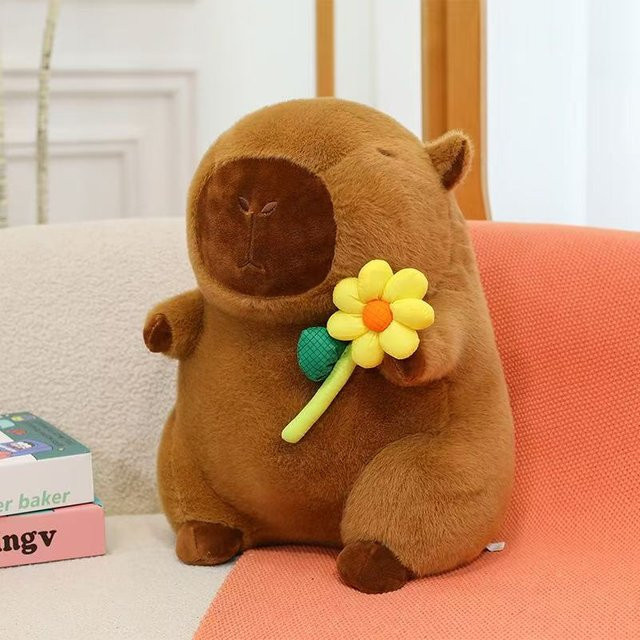 Yiran toy Capybara Plüschtier, braun, 25cm - Bild 1
