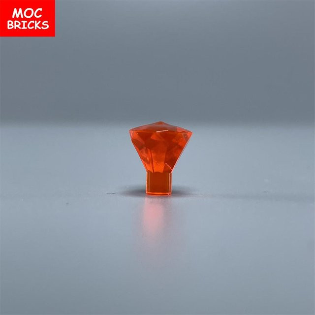 Yiran toy MOC Steine Fels 1x1 Juwel 24 Facetten Schatz Diamant Edelstein, Bausteine, 100-teiliges Set, ab 3 Jahren - Bild 1