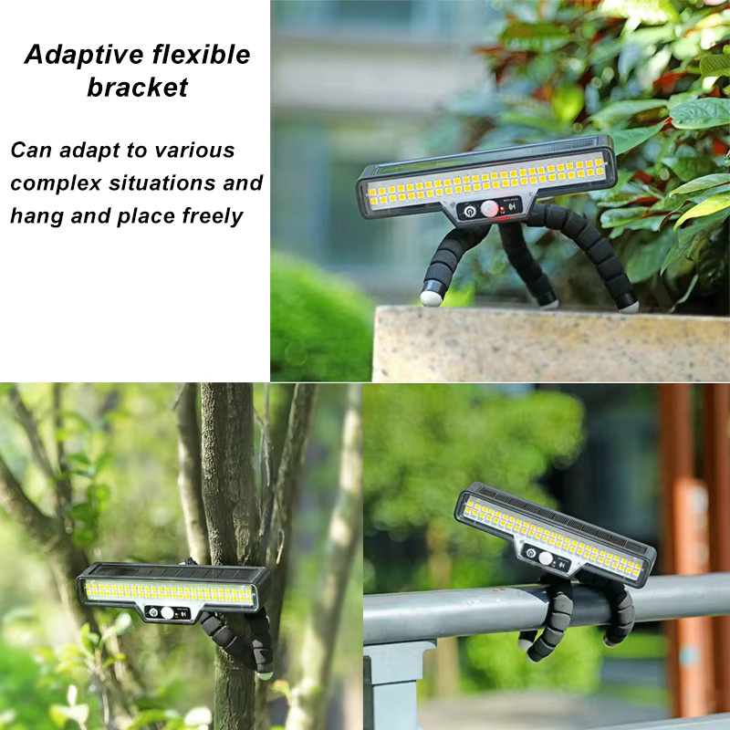 VENUSWING Solarleuchten mit Bewegungsmelder und verstellbarem Winkel, wasserdichte IP44 Gartenleuchten in Schwarz für Garten und Terrasse - Bild 4