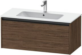 Duravit Waschtischunterschrank Ketho.2 in Nussbaum dunkel, wandhängend, B: 101 cm, T: 48 cm, H: 44 cm - Bild 1