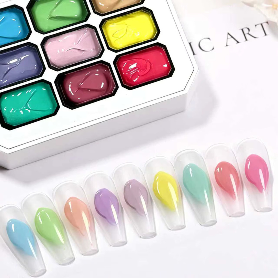 SAUA Nagelgel, 9 Farben, glänzend, Unisex - Bild 2