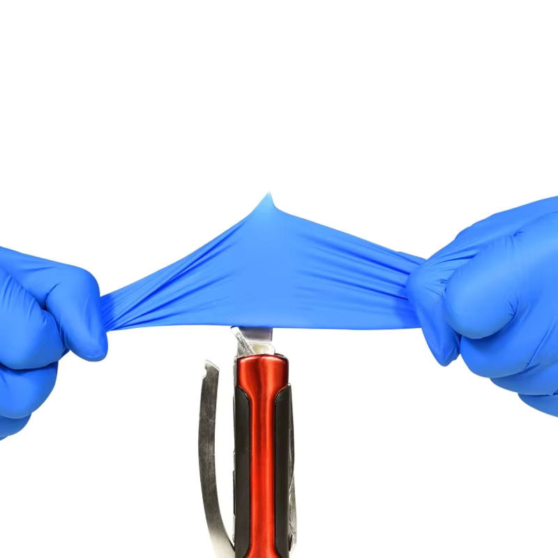 INMAICH Einweg Nitrilhandschuhe Blau 4mil Dicke für Industrie und Mechaniker - Bild 4