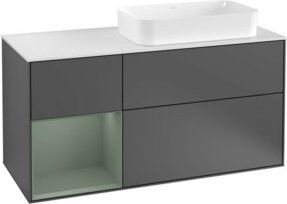 V&B Waschtischunterschrank Finion in Anthrazit, Breite: 120 cm, Tiefe: 50,1 cm, Höhe: 50,1 cm - Bild 1