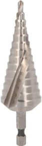 KS Tools HSS Stufenbohrer-Bit 1/4 Zoll in Silber mit 14 Stufen für Durchmesser 4-30 mm - Bild 1