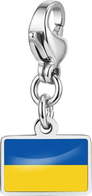 YULIN Flaggen-Anhänger, Messing, Silber, Unisex - Bild 1