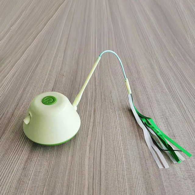 Elektrisches Katzenspielzeug, Infrarot-Katzen-lustiger Stock, Feder-Angelrute, automatisches intelligentes Entlastung, Katzen-Drehteller - Bild 1