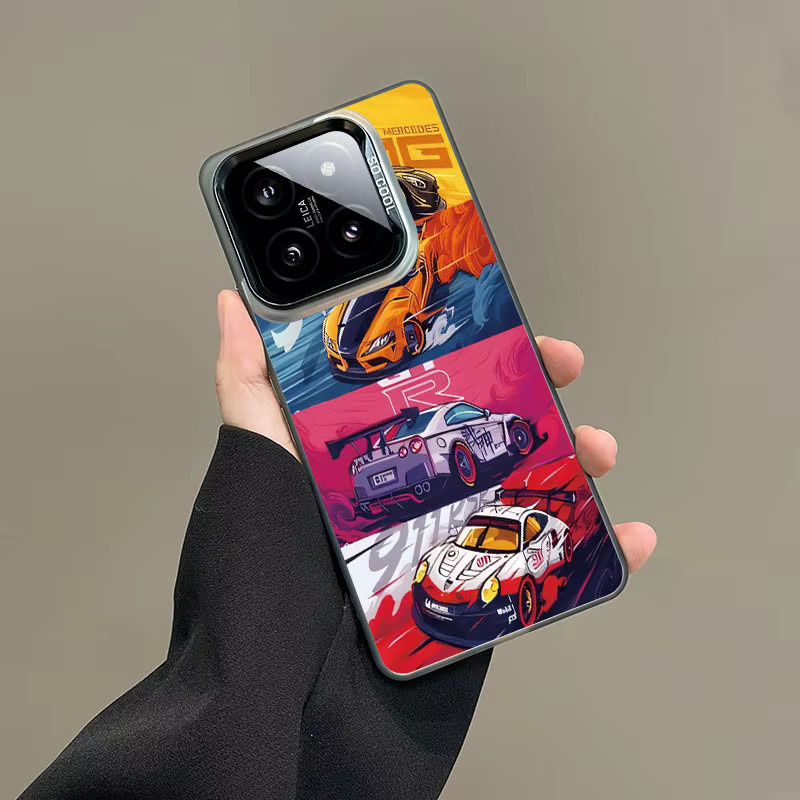Xiaomi Handyhülle Laser Design aus hartem PC und TPU für Xiaomi 15 14 13 12 11 Pro Ultra in White und Multicolour - Bild 3