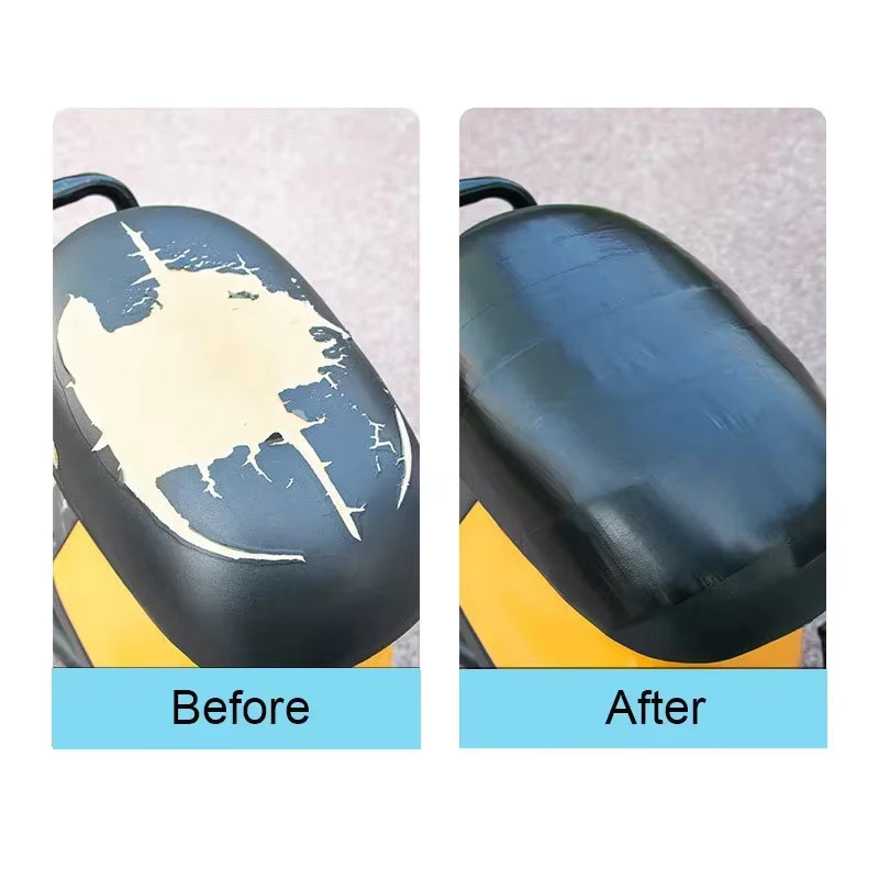 Amagi Selbstklebendes Leder-Reparaturband in Schwarz für DIY-Reparaturen an Möbeln, Autositzen, Taschen und Jacken - Bild 2