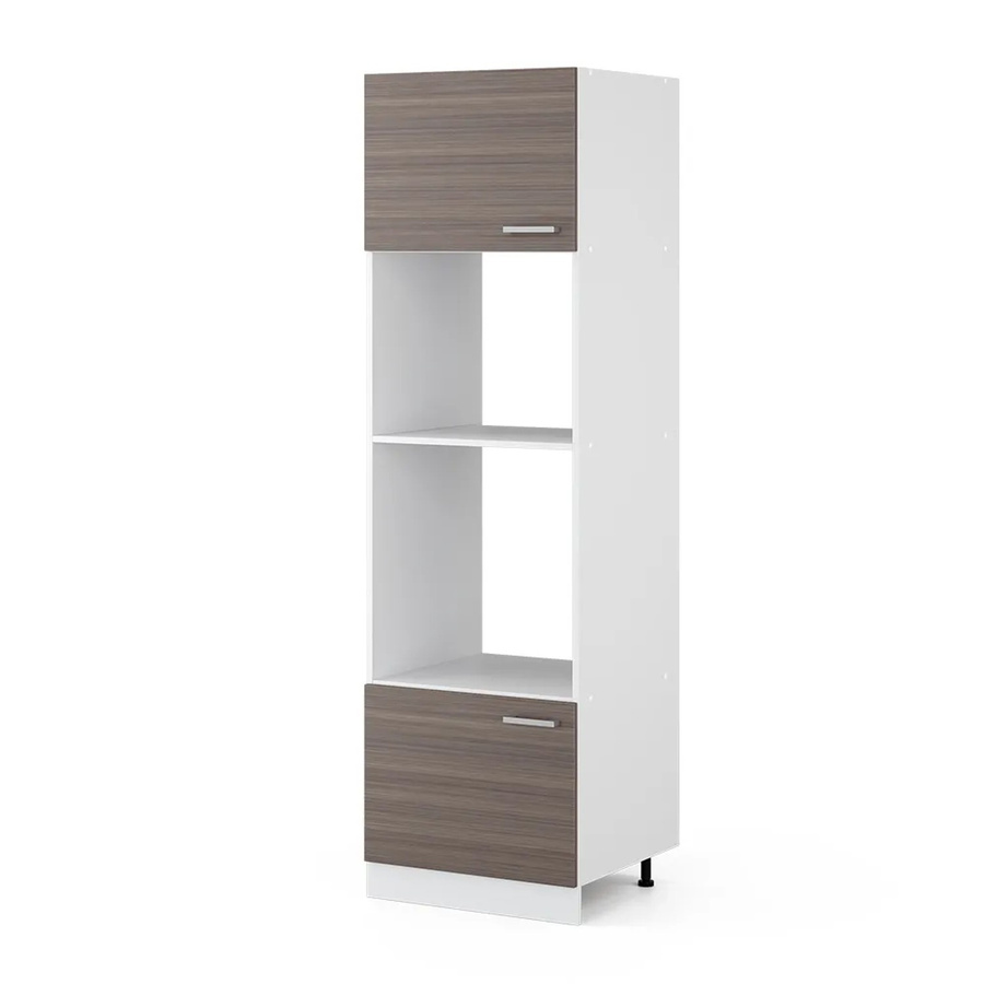 Vicco Mikrowellenschrank R-Line Küchenregal Grau/Weiß, B/T/H: 60 x 57,2 x 207 cm - Bild 2