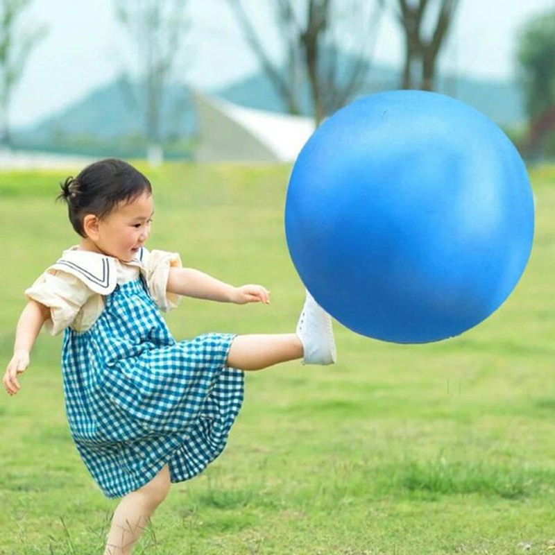 Runde Latexballons von xianyi01 in Transparent und Blau für Geburtstag und Hochzeit, Durchmesser: 91,44 cm - Bild 1