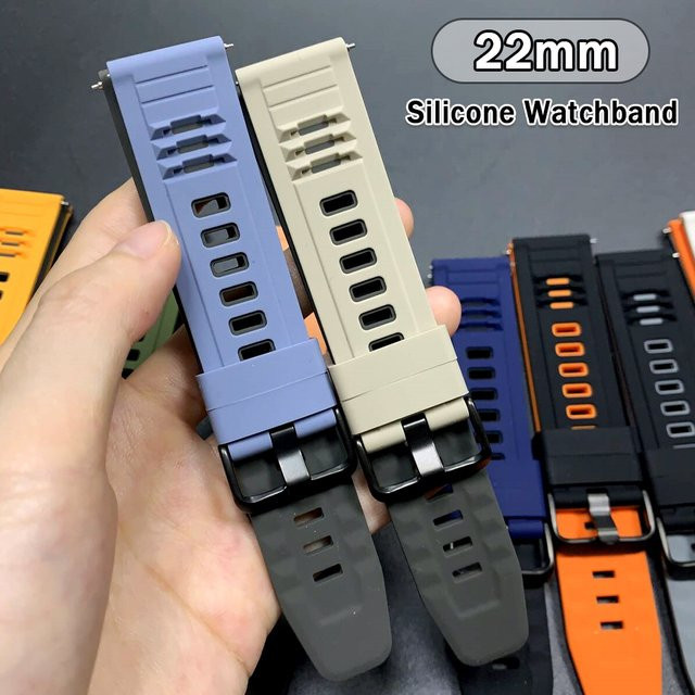 Huami Armband, Silikon, zweifarbig, 22 mm, Unisex - Bild 1